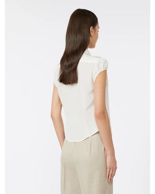 Skipper Silk Shirt In Ivory by Max Mara - view 2