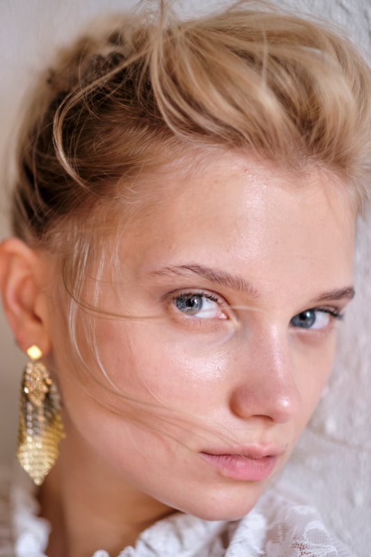 SPARKLE EARRING 3 LAYER GOLD