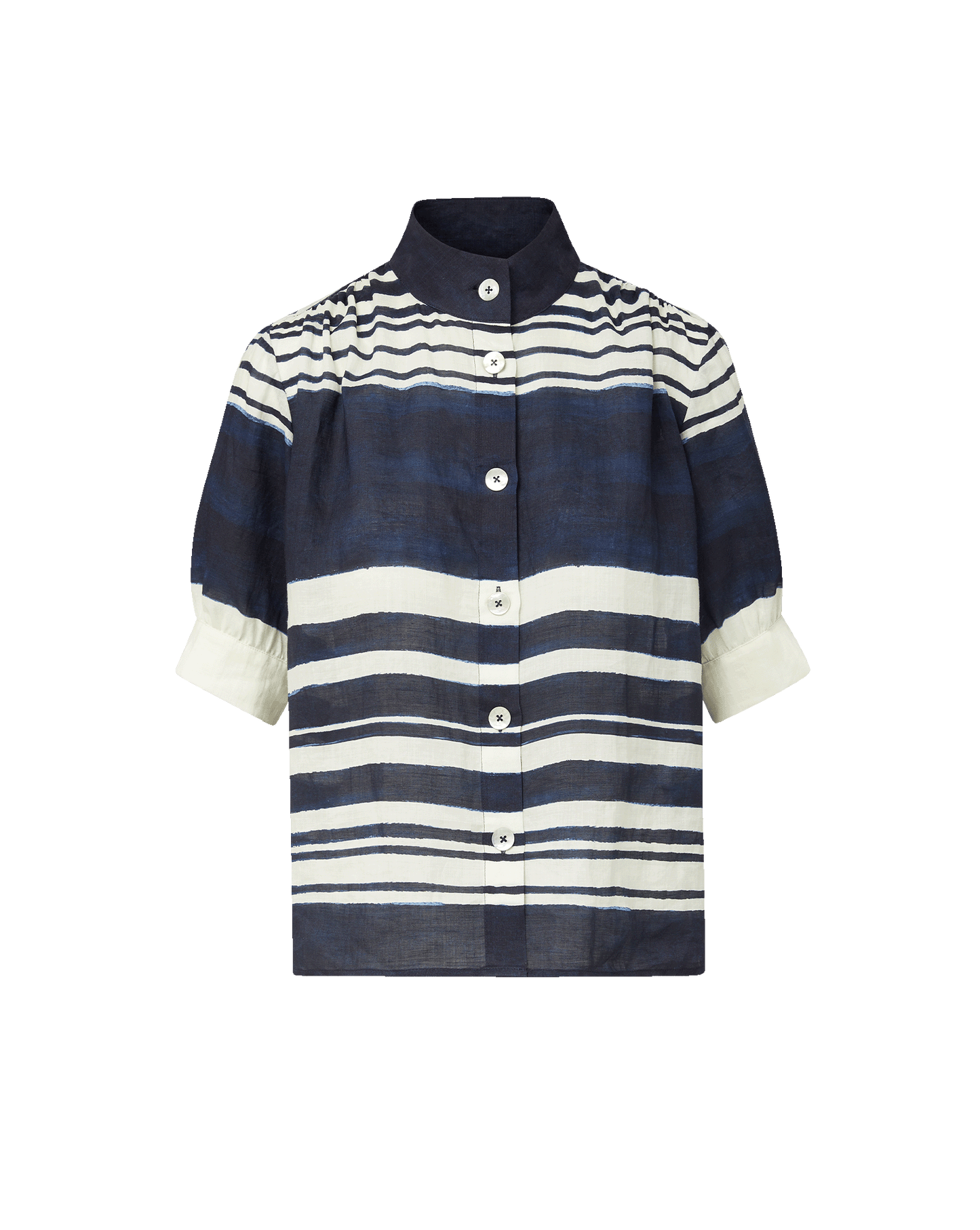 Hollandale Striped Shirt in Navy/Dove