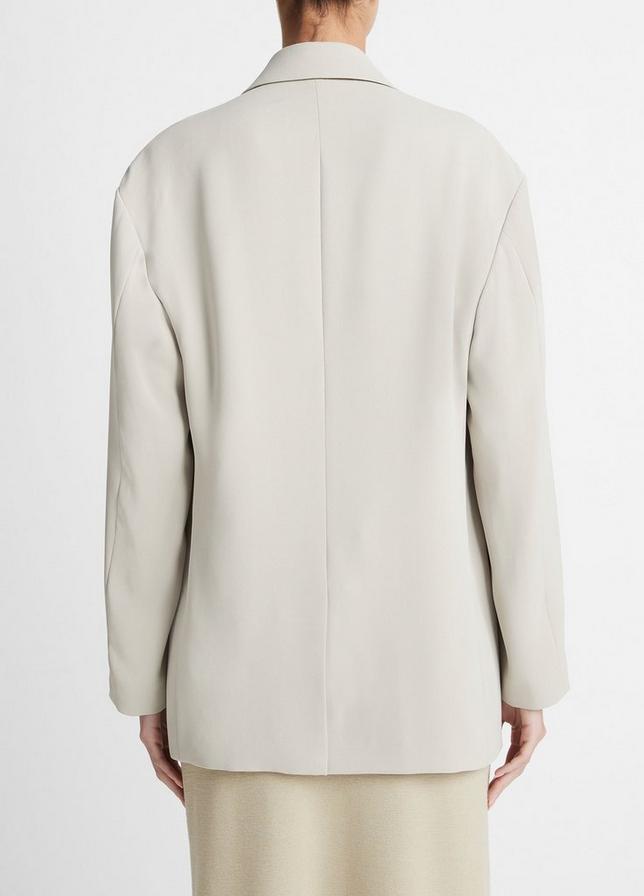 SEPIA CREPE DOUBLE BREASTED BLAZER