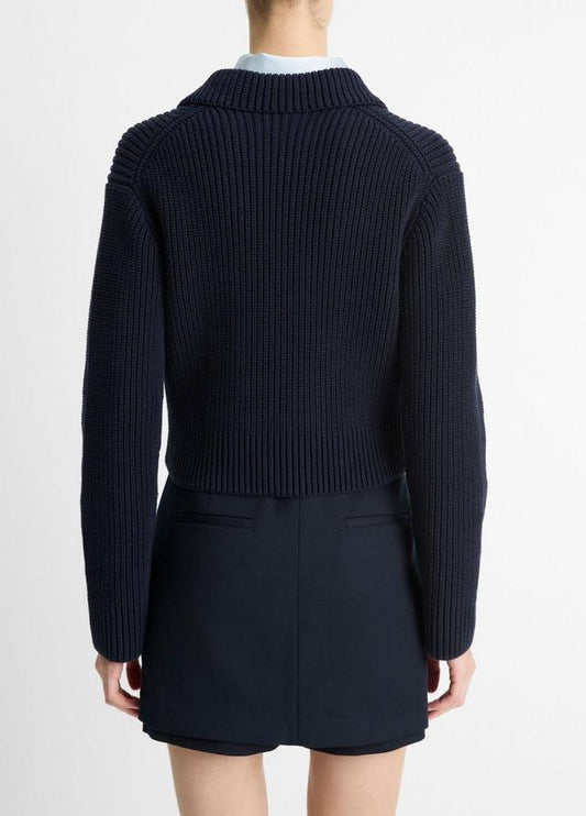 DOUBLE BREASTED SWEATER JACKET