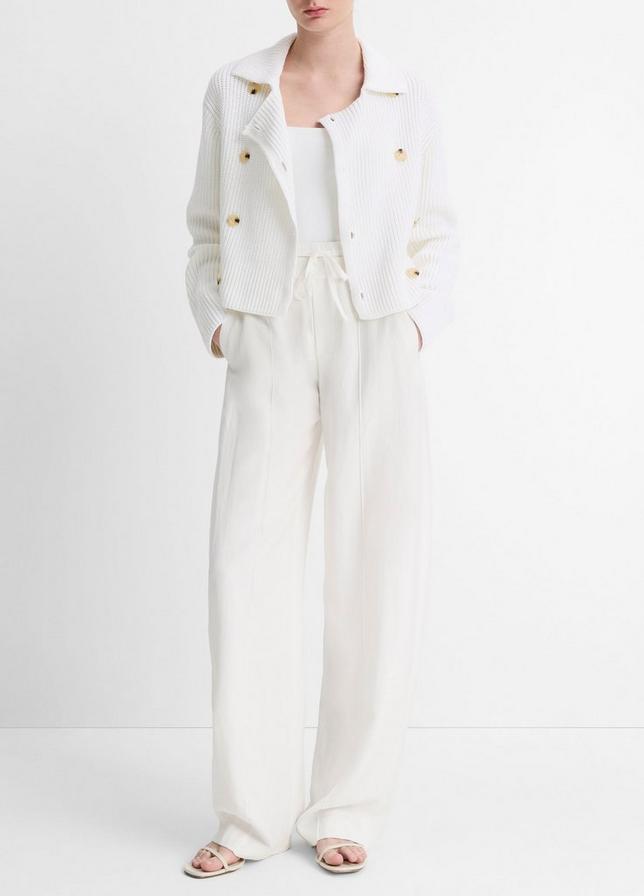 DOUBLE BREASTED SWEATER JACKET