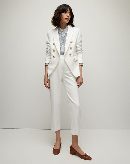 MILLER DICKEY JACKET WHITE & GOLD BUTTONS