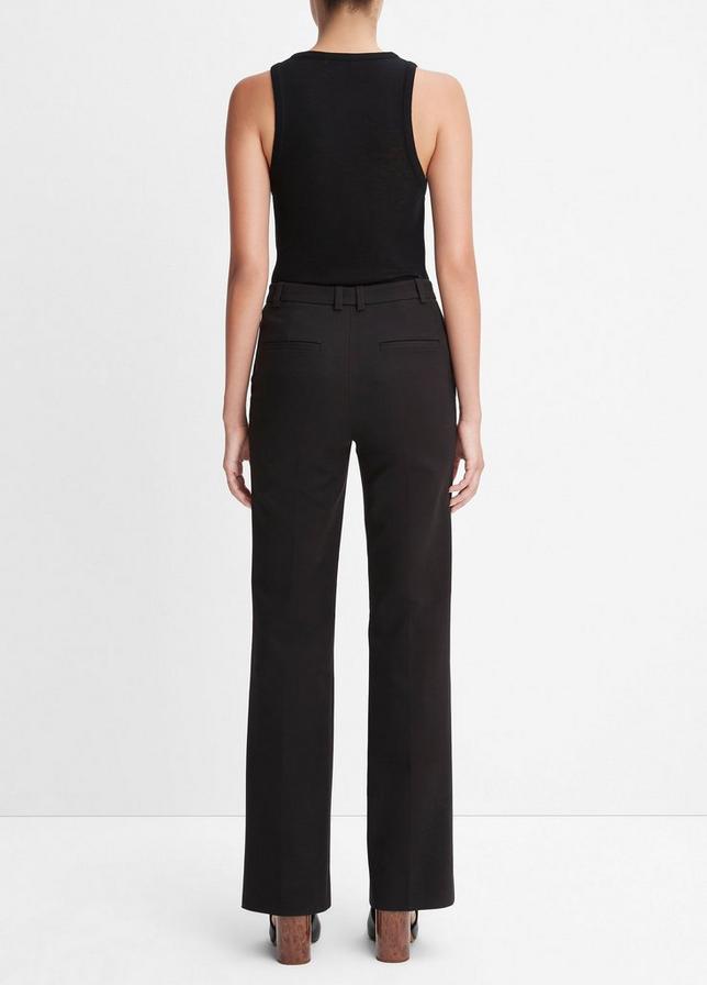 COTTON STRETCH BOOT LEG TROUSER