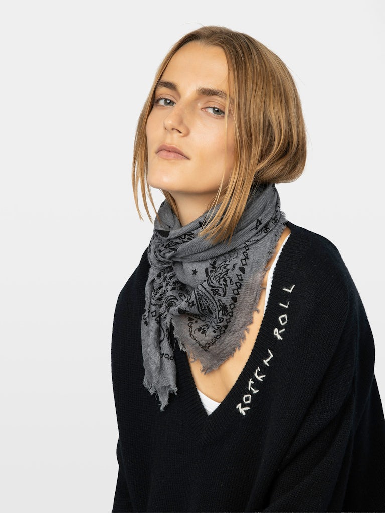 NUAGE CASHMERE BANDANA SCARF