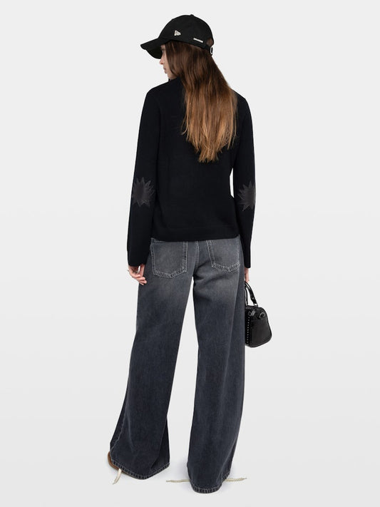 CARA LC PATCH SWEATER