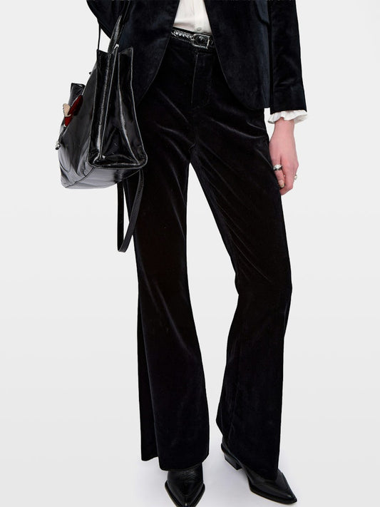PREVY BLACK VELVET PANT