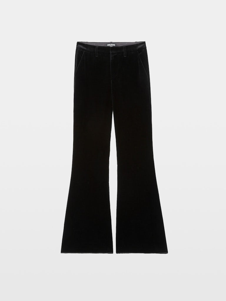 PREVY BLACK VELVET PANT