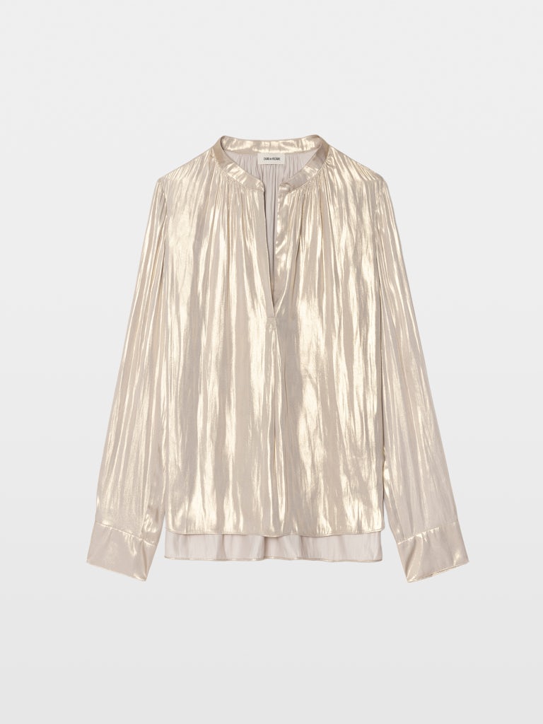 TINK SATIN GOLD BLOUSE