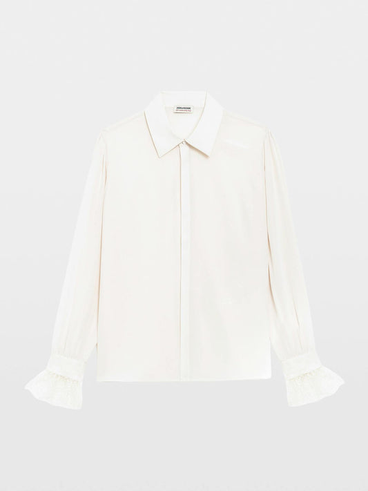 Thely Lace Cdc Blouse In Ecru by Zadig & Voltaire - view 2