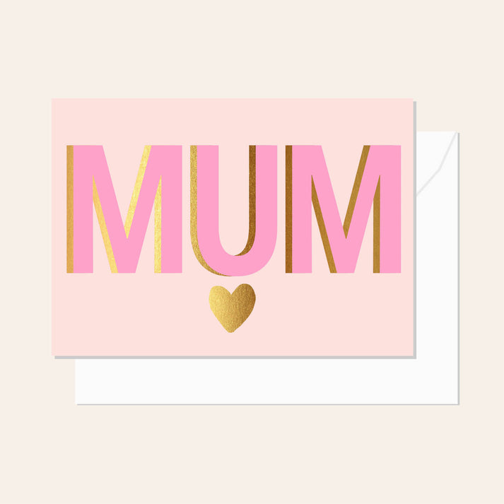 MUM PALE PINK CARD