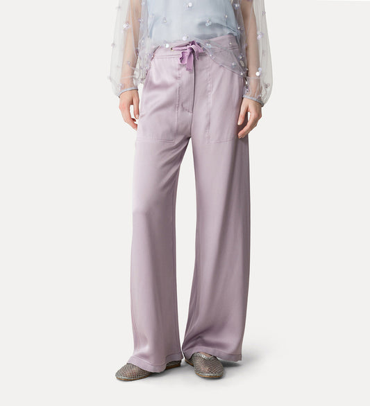 ENVERS SATIN CARGO TROUSERS