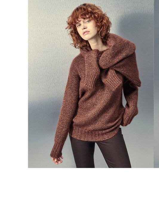 MOCK NECK KNIT