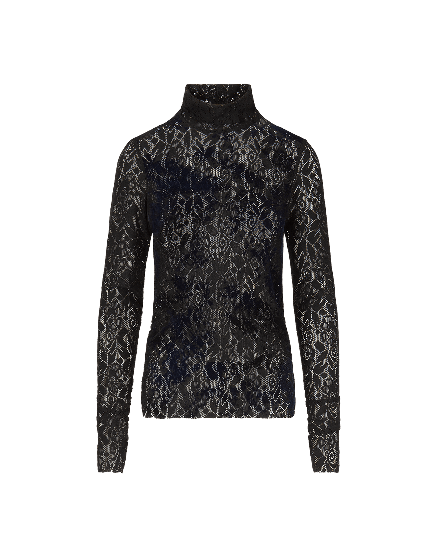 LOGICAL TURTLENECK LACE TOP