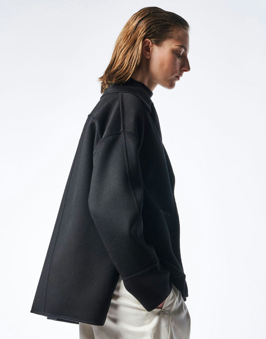 NUDGE OVERSIZED CABAN JACKET WOOL & CASHMERE