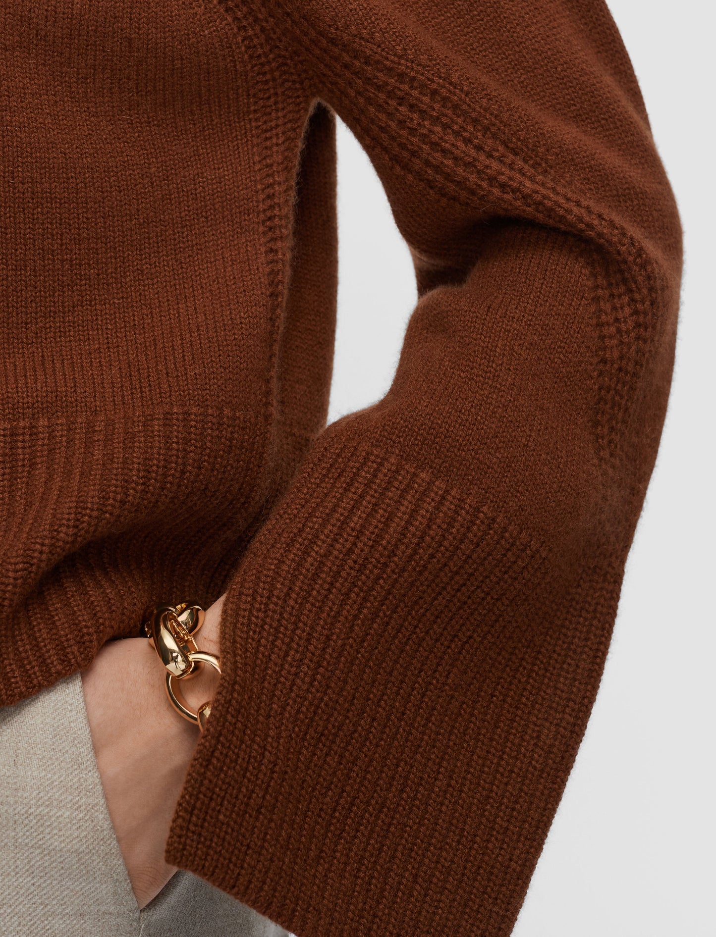 MAPLE TOP PURE CASHMERE CINNAMON