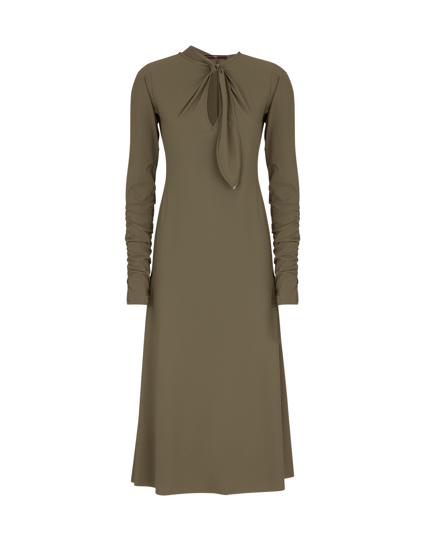SINCERELY KHAKI STRETCH JERSEY DRESS