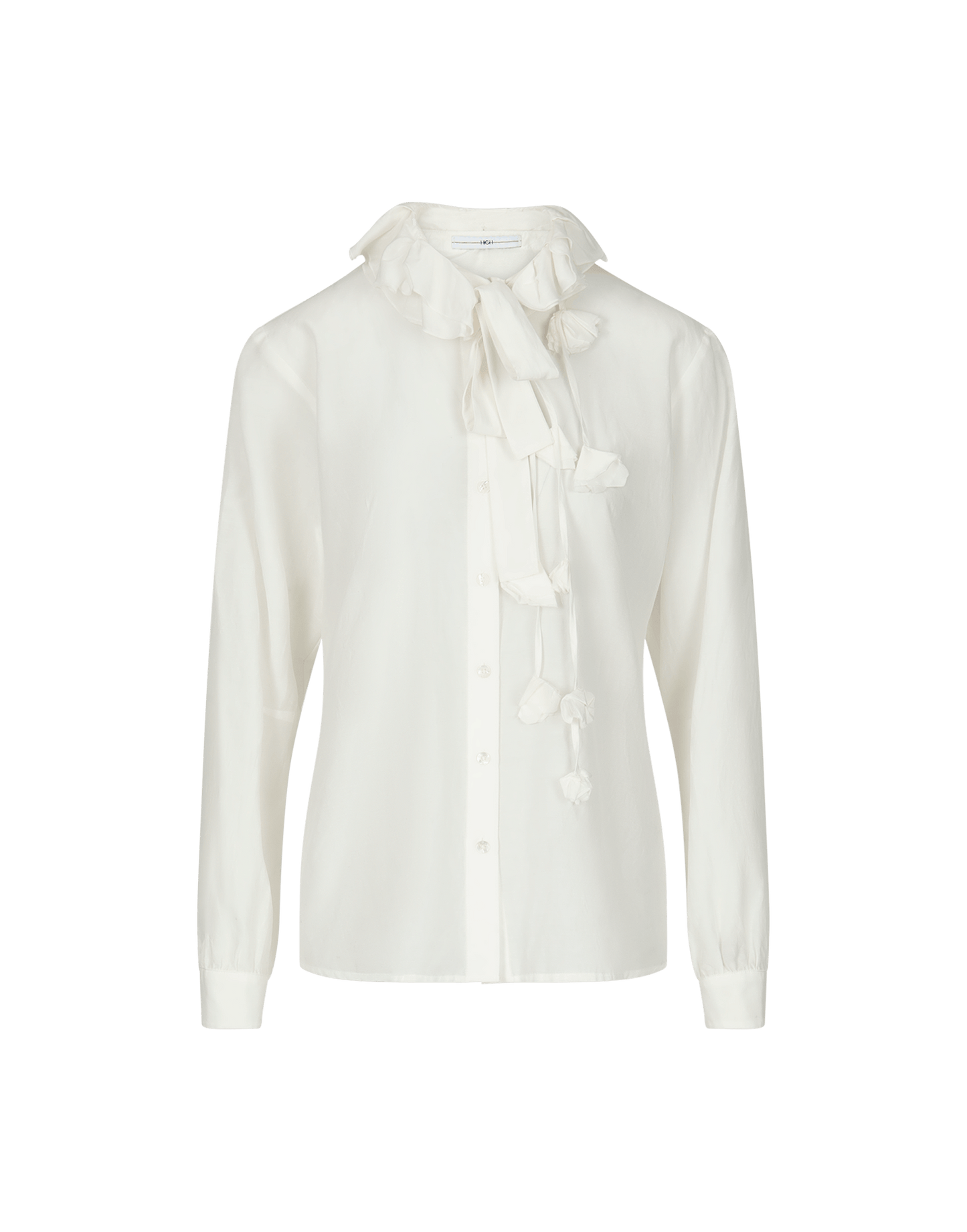 IMPULSION IVORY FEMININE SHIRT W RUFFLE COLLAR