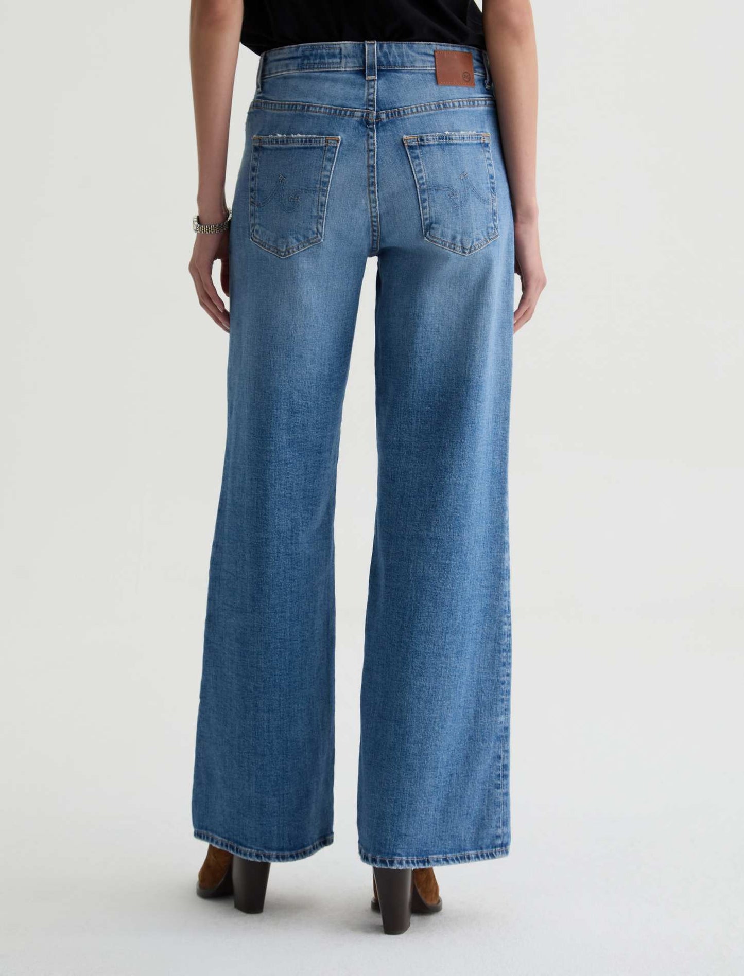 SAIGE WIDE LEG JEAN - AMERICAN WEST