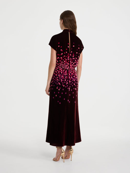 Fabienne-B Dress In Starlight Berry Plmt by SALONI - view 2