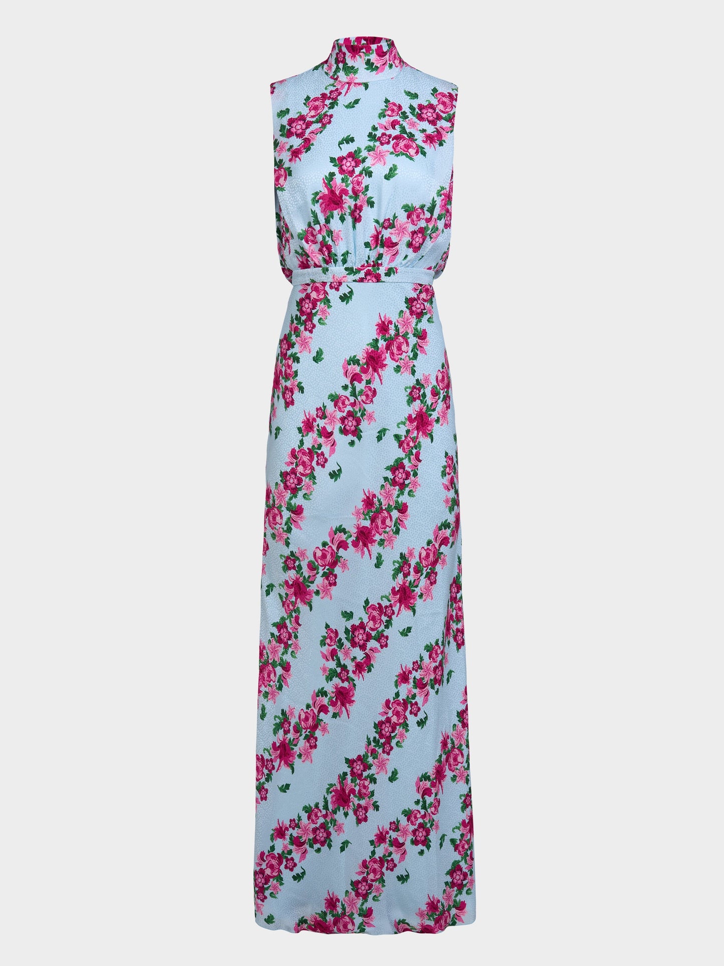 FLEUR BELLIS STRIPE PRINT MAXI DRESS