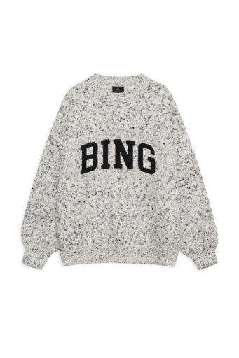 SYDNEY CREW SWEATER BING - MARLED WHITE