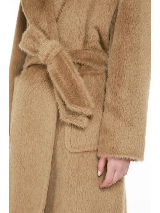 OTTANTA ALPACA & WOOL COAT WRAP STYLE