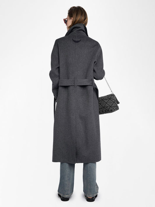 MELI LAINAGE WOOL BLEND WRAP COAT