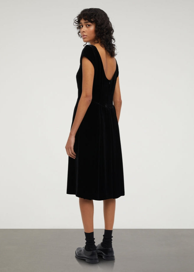 Smooth silk velvet dress - 2904-A950