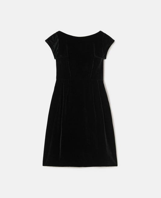 Smooth silk velvet dress - 2904-A950