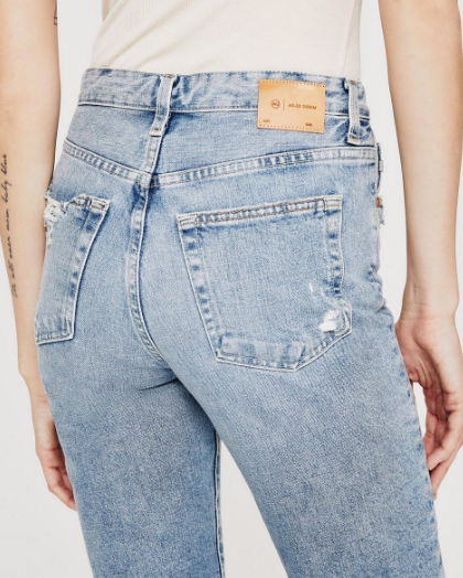 ALEXXIS STRAIGHT JEAN WITH FRAY BACK POCKET