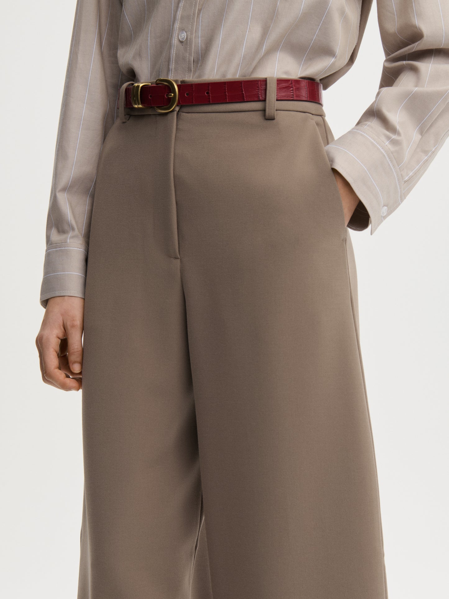 Carlien Pant In Fossil by By Malene Birger - view 3