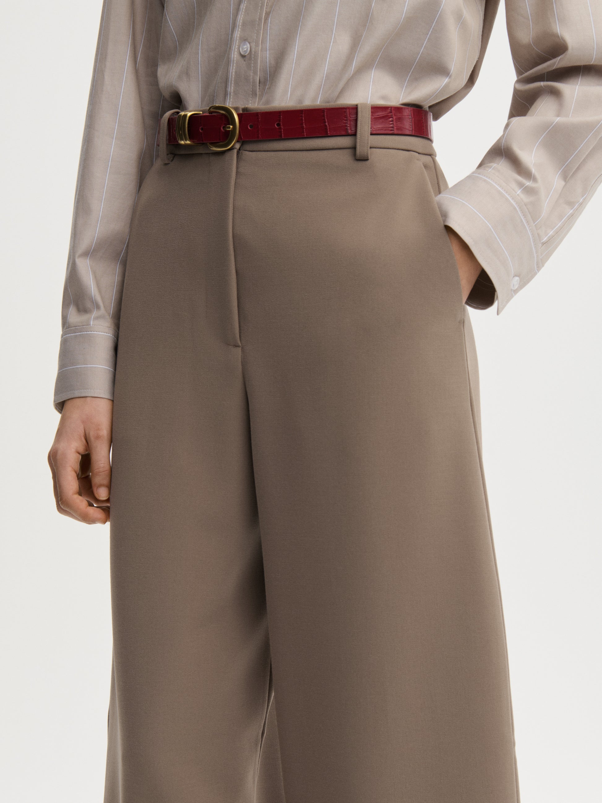 Carlien Pant In Fossil by By Malene Birger - view 3