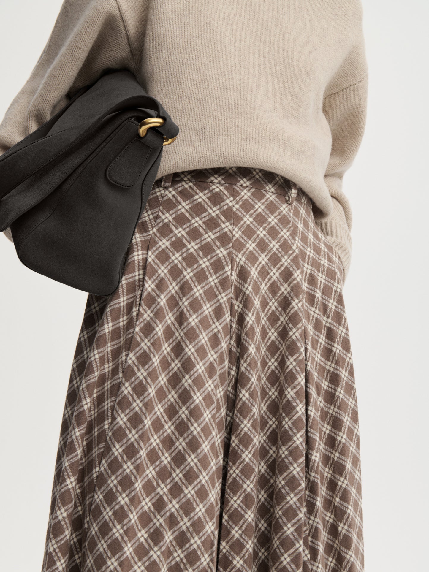 Eden Skirt In Fossil by By Malene Birger - view 2