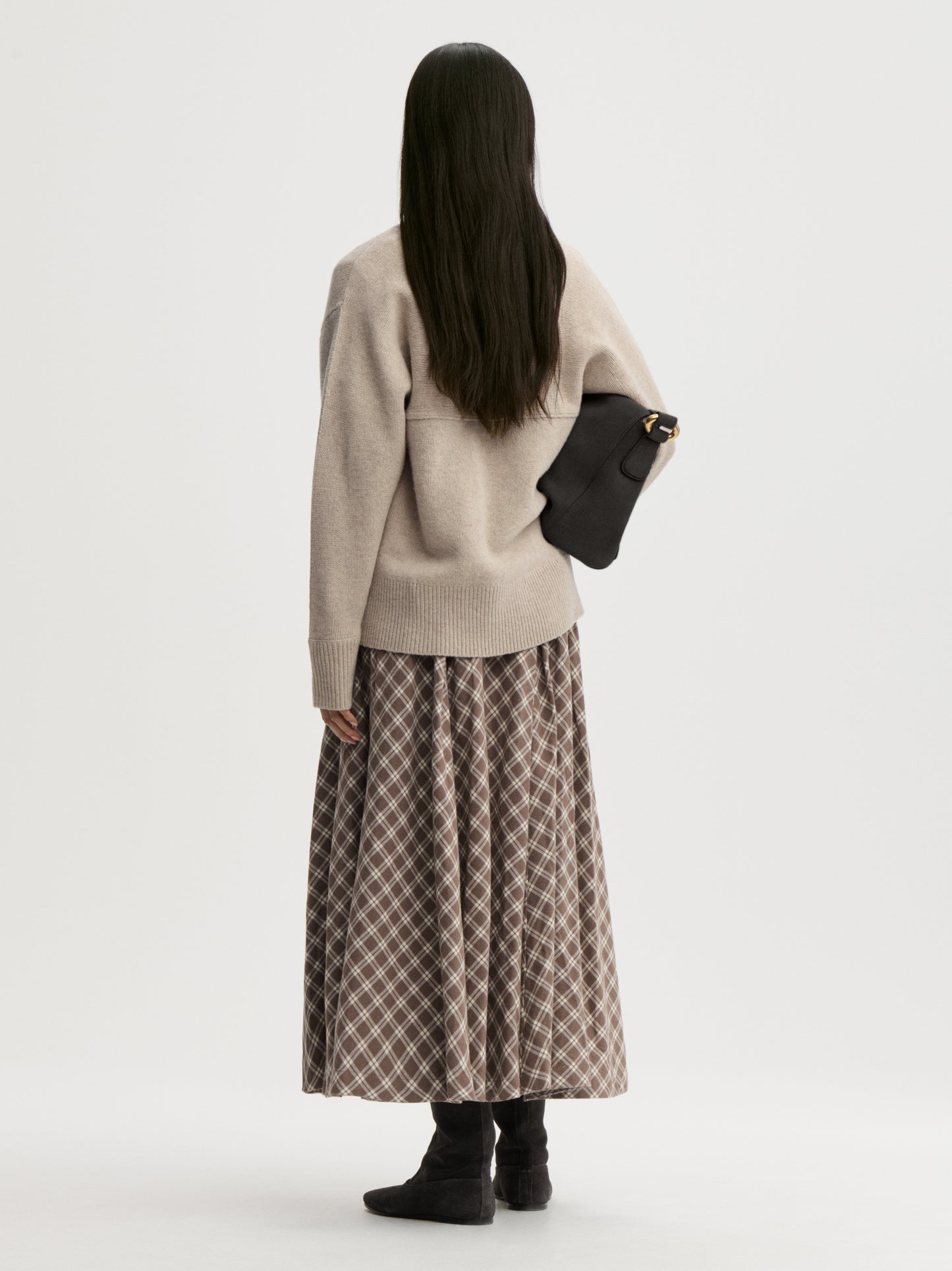 Eden Skirt In Fossil by By Malene Birger - view 3