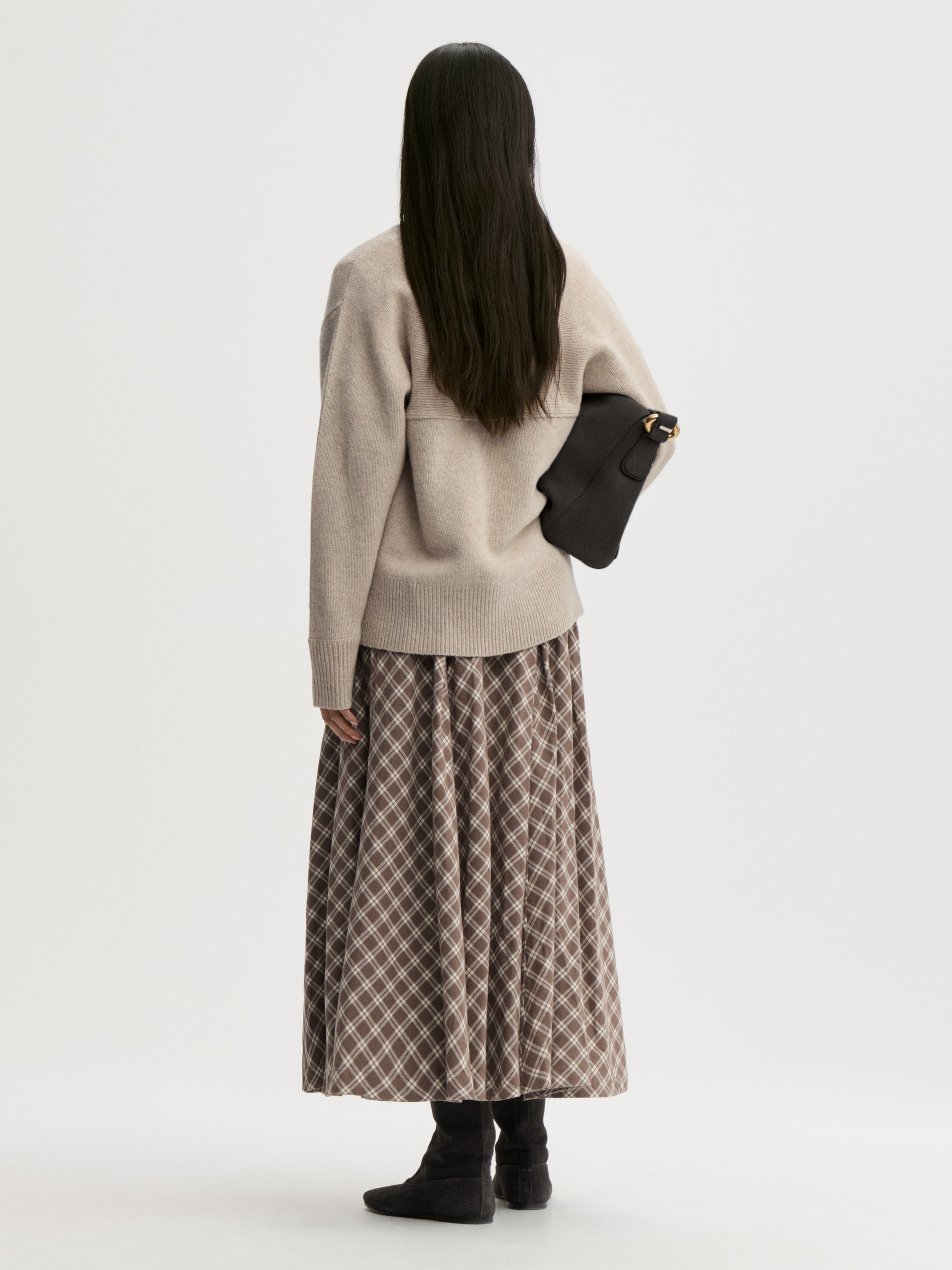 Eden Skirt In Fossil by By Malene Birger - view 3