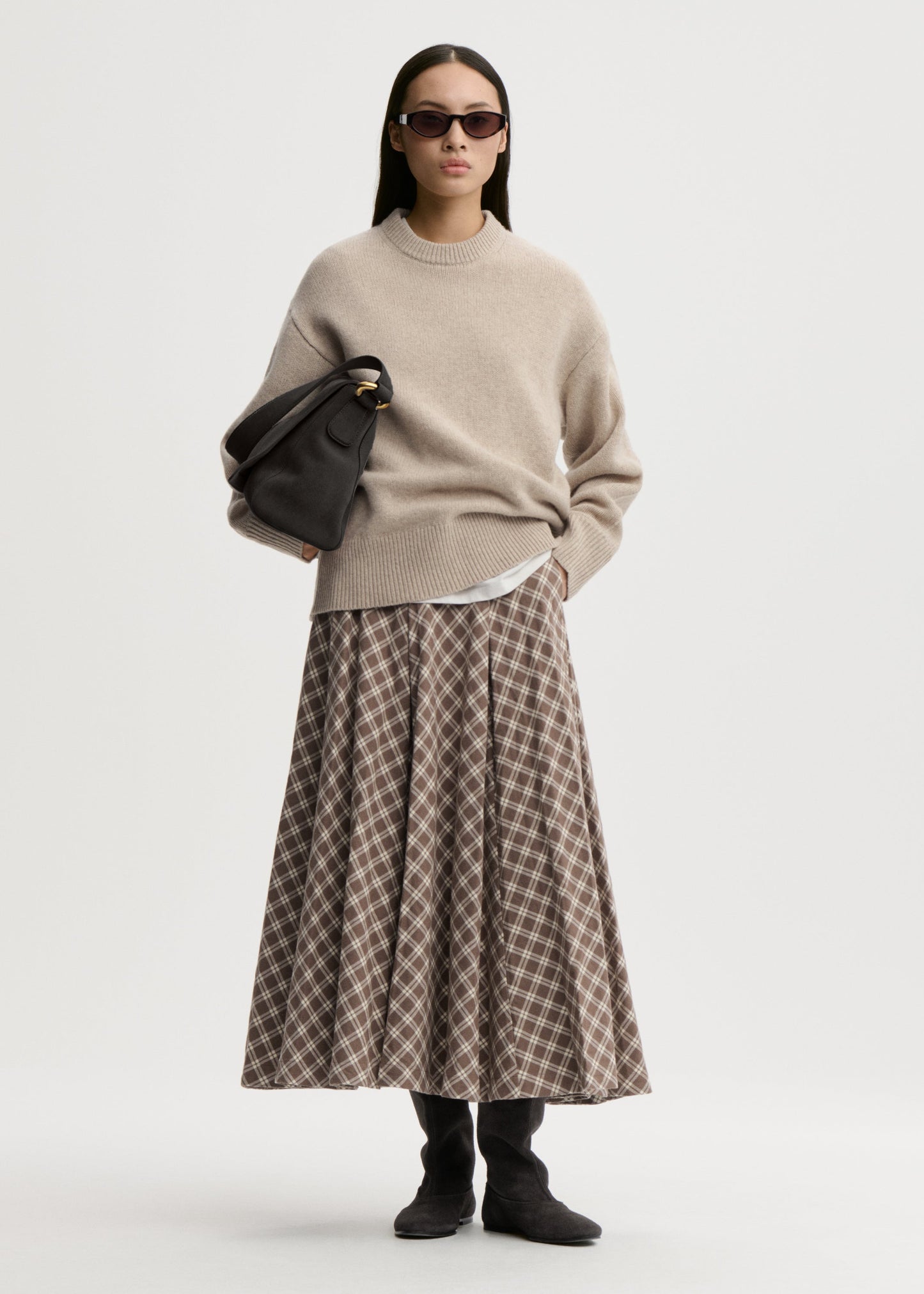 Eden Skirt In Fossil by By Malene Birger - view 1