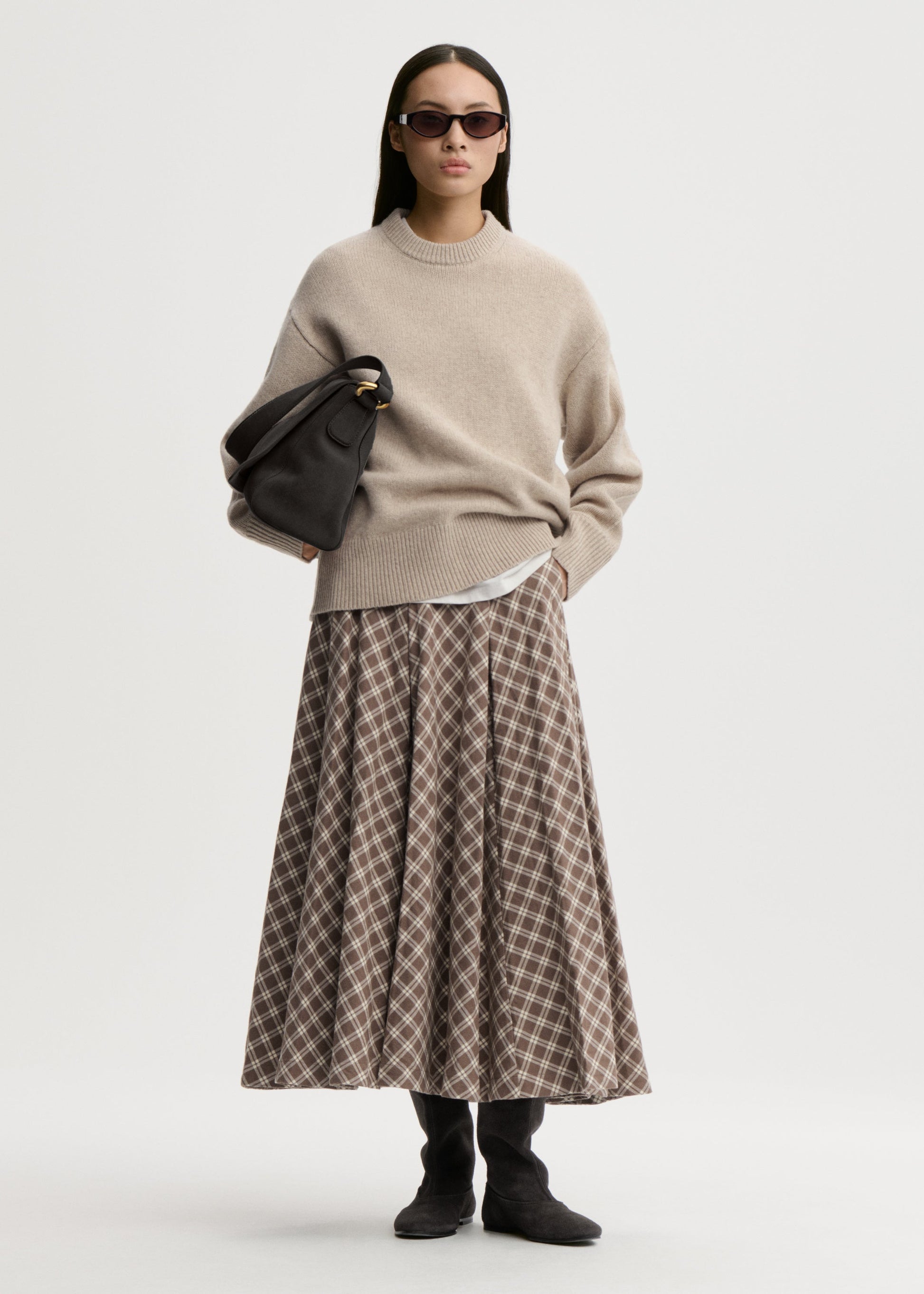 Eden Skirt In Fossil by By Malene Birger - view 1