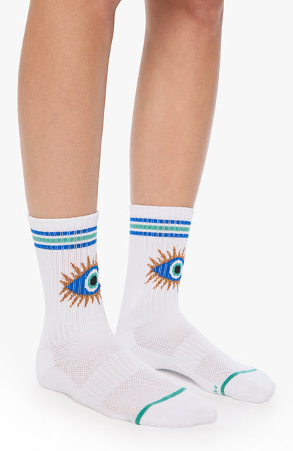 MOTHER Baby Steps Socks in Cosmic Eye flat lay