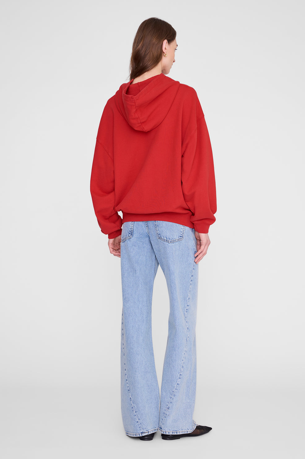ANINE BING Harvey Sweatshirt In Tango Red - image 2