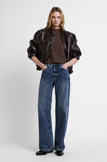 SHELLEY TEE MONOGRAM - CHOCOLATE BROWN