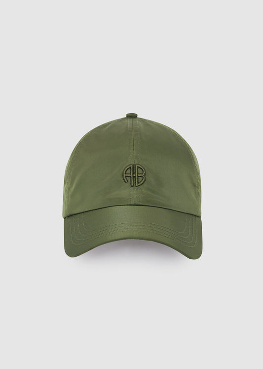 Jeremy Baseball Cap Ab Nylon In Army Green by ANINE BING - view 1