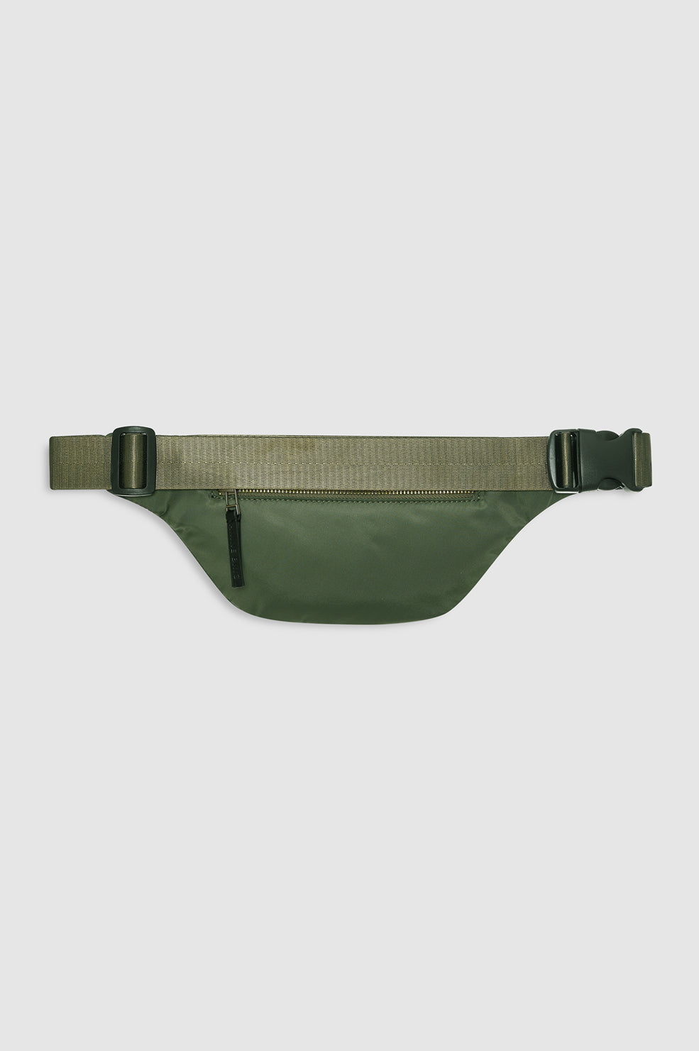 Leon Small Waist Bag Nylon In Army Green by ANINE BING - view 5