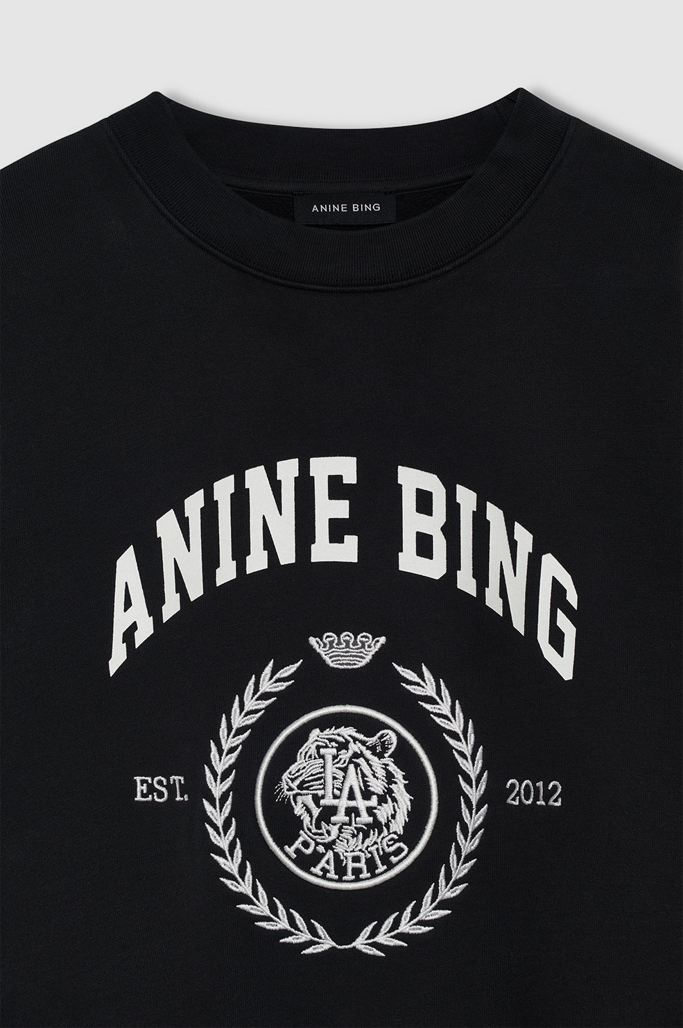 MILES SWEATSHIRT COLLEGIATE VINTAGE BLACK