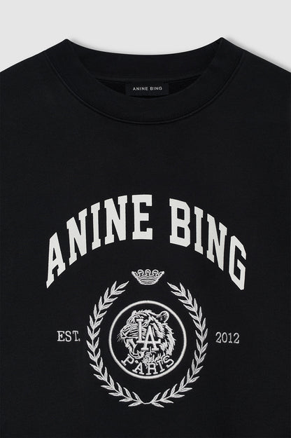 MILES SWEATSHIRT COLLEGIATE VINTAGE BLACK