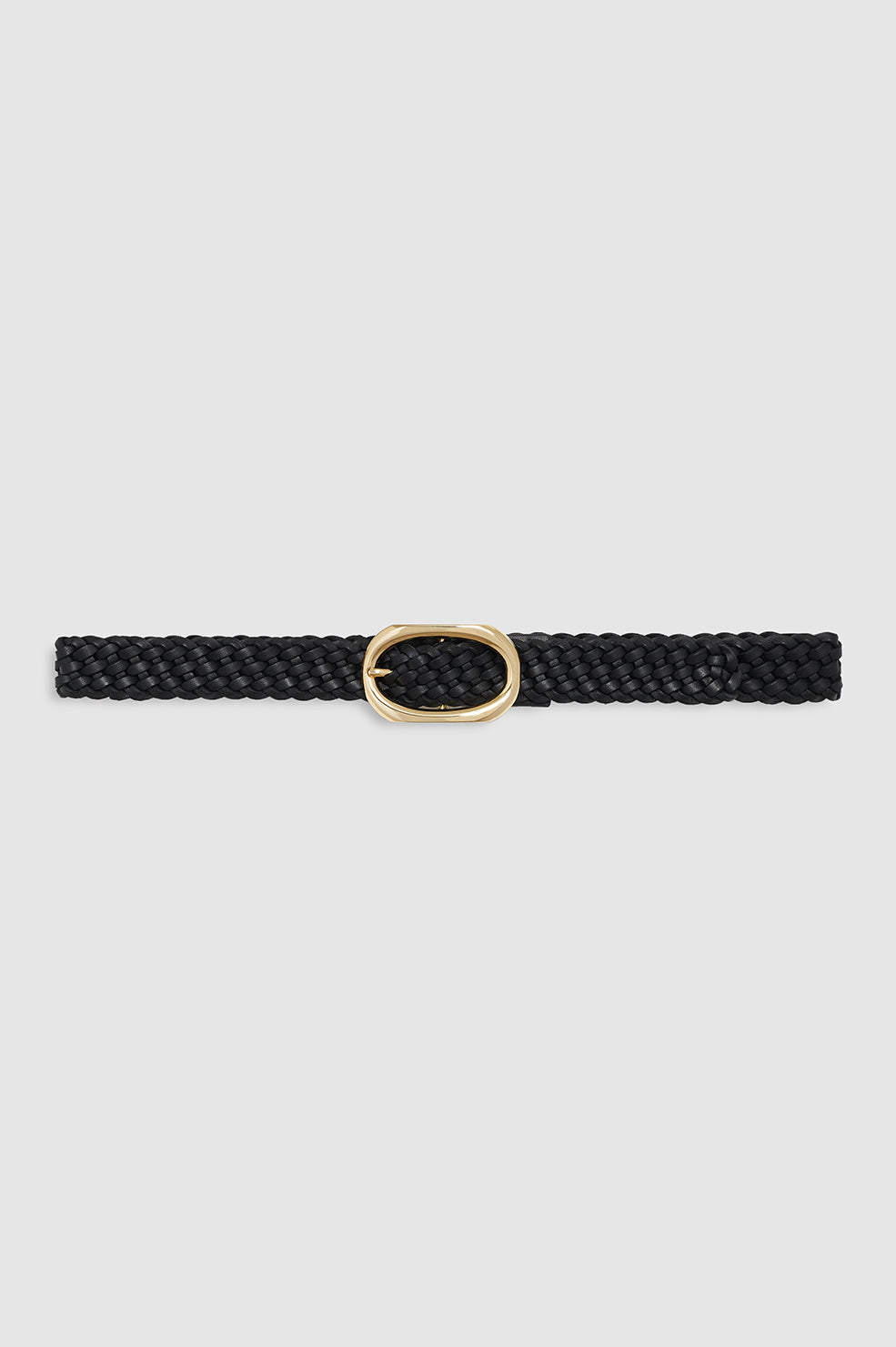 SIGNATURE LINK BELT BRAIDED BLACK BELT