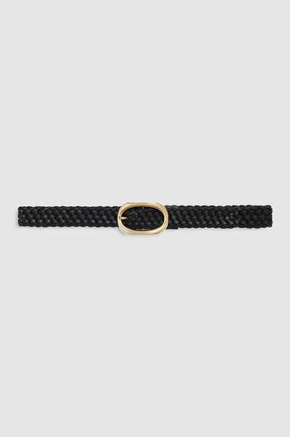 SIGNATURE LINK BELT BRAIDED BLACK BELT