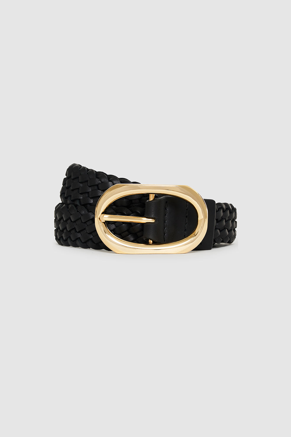 SIGNATURE LINK BELT BRAIDED BLACK BELT