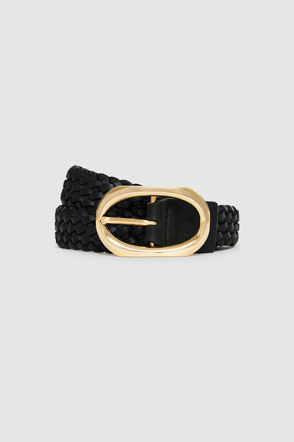 SIGNATURE LINK BELT BRAIDED BLACK BELT