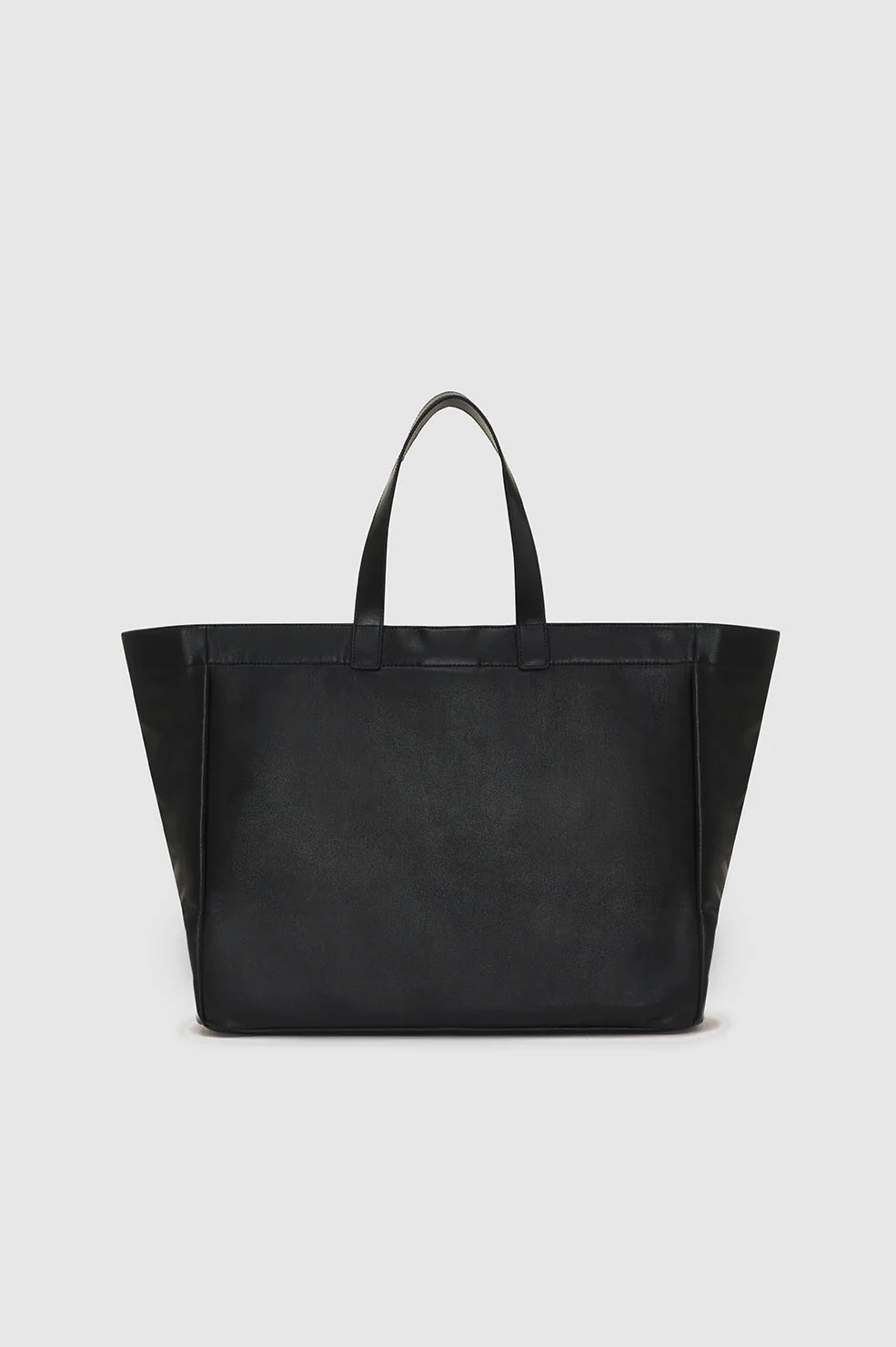 LARGE RIO TOTE - BLACK RECYCLED LEATHER